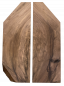 Preview: Top European Walnut figured 2-pcs., 24mm, Unique Piece #110