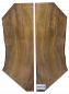 Preview: Top European Walnut figured 2-pcs., 24mm, Unique Piece #110