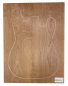 Preview: Body Am. Red Alder, 2-pcs. edge-glued, 40mm Unique Piece #017