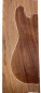Preview: Body Swamp Ash, 2-pcs. grainmatched, Choco, LD, Unique Piece #209