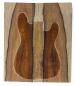 Preview: Top Koa Afrikanisch leicht geflammt AA m. Splint, 2-tlg. 22mm