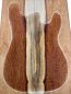 Preview: Top African Koa decent curl AA with sapwood, 2-pcs. 22mm
