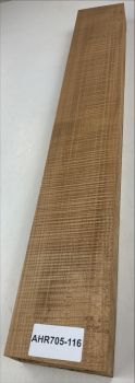 Neck Sycamore / European Maple, curly, roasted 3A, 730x110x48mm Unique Piece #116