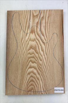 Top Swamp Ash,  1-pc.  24mm Unique Piece #004