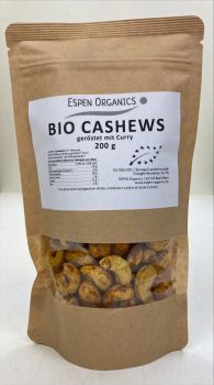 200g Organic Cashew Kernels with Curry