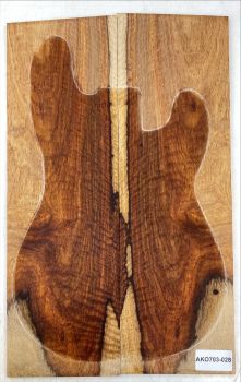 Top African Koa, curly, 2-pcs. Unique Piece #028
