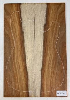 Preview: Top African Koa, 7mm, 2-pcs. Unique Piece #031