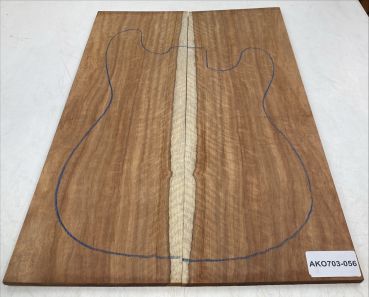 Preview: Top African Koa, 7mm, 2-pcs. Unique Piece #054