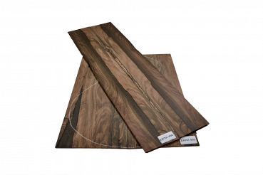 Preview: Back & Sides Zirikote Western Size Unique Piece #050