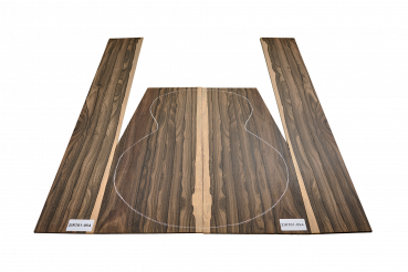 Preview: Back & Sides Zirikote Western Size Unique Piece #054