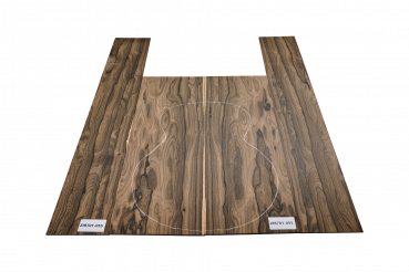 Preview: Back & Sides Zirikote Western Size Unique Piece #055