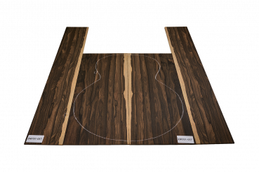 Preview: Back & Sides Zirikote Western Size Unique Piece #057