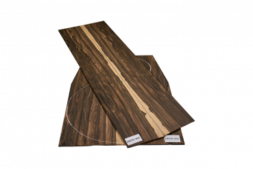 Preview: Back & Sides Zirikote Western Size Unique Piece #058