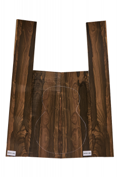 Back & Sides Zirikote Western Size Unique Piece #060