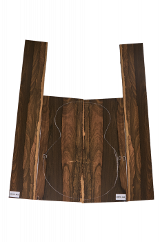 Back & Sides Zirikote Western Size Unique Piece #065