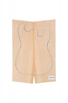 Preview: Top Ahorn, Curly American Maple 2-tlg 7 mm Einzelstück #005