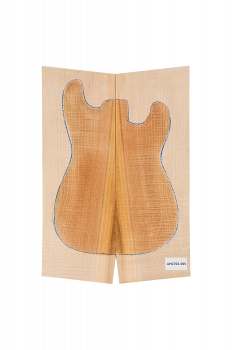 Top Ahorn, Curly American Maple 2-tlg 7 mm Einzelstück #005
