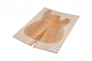 Preview: Top Ahorn, Curly American Maple 2-tlg 7 mm Einzelstück #005
