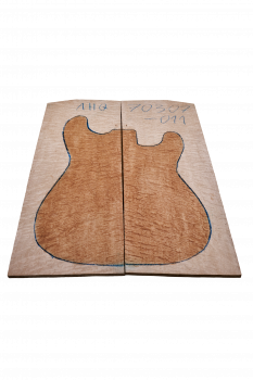 Top Quilted Maple, 2-pcs. 8mm Unique Piece #011