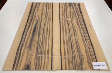 Preview: Top Royal White Ebony 3mm Unique Piece #052