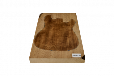 Preview: Body Ahorn leicht geriegelt A, 1-tlg., Caramel, Einzelstück #050