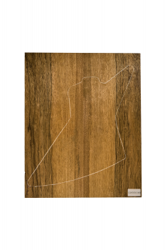 Body Black Korina, 2-tlg. verleimt, Explorer, Einzelstück #068