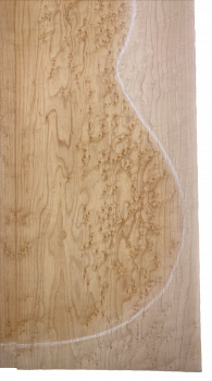 Back & Sides Bird's Eye Maple AAA white, Classic Size