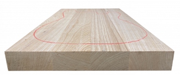 Preview: Body Swamp Ash Standard, 4 pcs. edge-glued