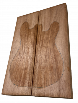 Preview: Body Khaya Mahagony, 49mm,  2-pcs. unglued