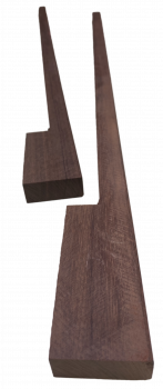 Preview: Bow Blank Double Bass Pau Ferro / Ironwood,  Standard Grade