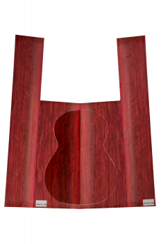 Preview: Back & Sides Red Heart, Classic/OM Model,  Unique Piece #008