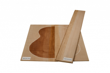 Preview: Back & Sides American Curly Maple, Classic Size, Unique Piece #013