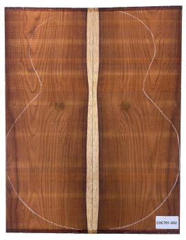 Preview: Boden & Zargen Cocobolo Western Größe Einzelstück #002