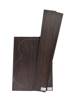 Preview: Back & Sides African Blackwood (Grenadill) Western Size Unique Piece #033