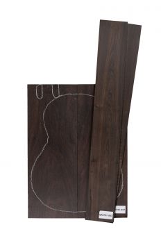 Preview: Back & Sides African Blackwood (Grenadill) Classic Size Unique Piece #047