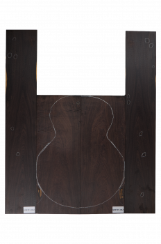 Preview: Back & Sides African Blackwood (Grenadill) OM Size Unique Piece #032