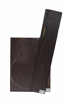 Preview: Back & Sides African Blackwood (Grenadill) OM Size Unique Piece #032
