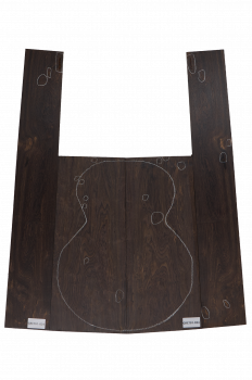 Preview: Back & Sides African Blackwood (Grenadill) OM Size Unique Piece #034