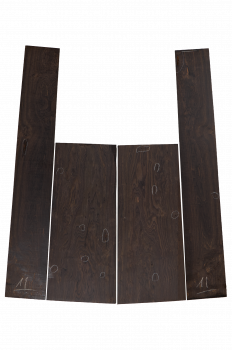 Preview: Back & Sides African Blackwood (Grenadill) OM Size Unique Piece #034