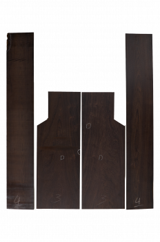 Preview: Back & Sides African Blackwood (Grenadill) Western Size Unique Piece #038