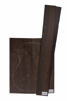 Preview: Back & Sides African Blackwood (Grenadill) Classic Size Unique Piece #042