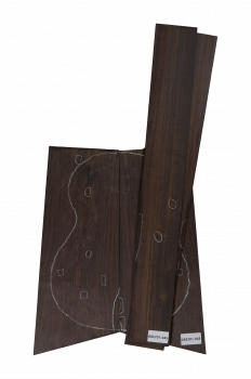 Preview: Back & Sides African Blackwood (Grenadill) Classic Size Unique Piece #045
