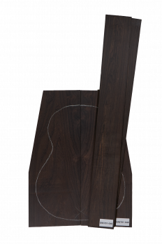 Preview: Back & Sides African Blackwood (Grenadill) Classic Size Unique Piece #048