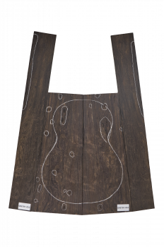 Preview: Back & Sides African Blackwood (Grenadill) Western Size Unique Piece #052