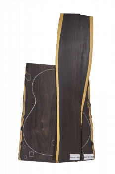 Preview: Back & Sides African Blackwood (Grenadill) Classic Size Unique Piece #053