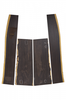 Preview: Back & Sides African Blackwood (Grenadill) Classic Size Unique Piece #053