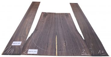 Preview: Back & Sides African Blackwood, small Classic Size Unique Piece #063