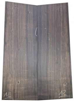 Preview: Back & Sides African Blackwood, small Classic Size Unique Piece #066