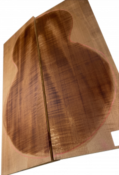 Preview: Back & Sides Sycamore / Europ. Maple, Caramel, Archtop Unique Piece #024