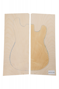 Preview: Top Sycamore / Europ. Maple, curly, 2-pcs. Unique Piece #085